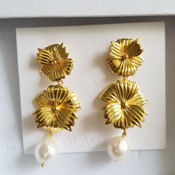 Lola Knight Maelle Modern Gold earrings - Picture 2 of 3